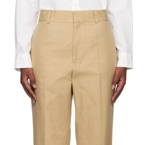 Filippa K Beige Tailored Cotton Trousers Sz 28